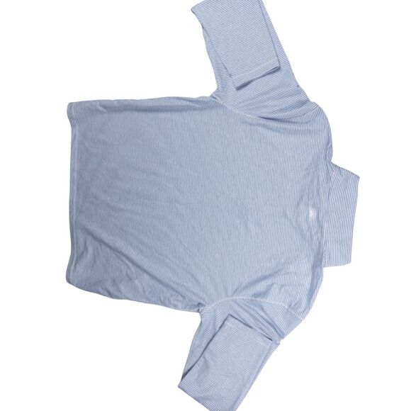 Faherty Movement Quarter Zip Pullover XL Blue Madaket Stripe NWT Stretch Knit - Picture 2 of 11